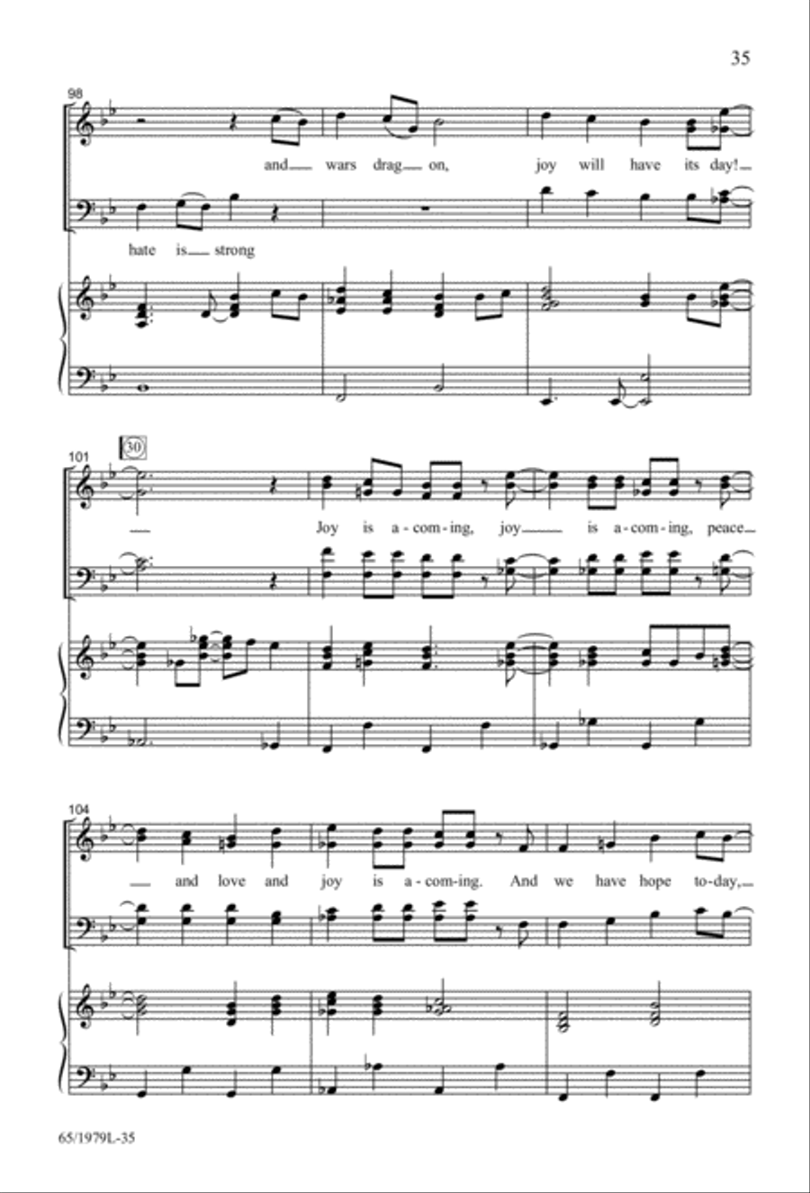 Together for Christmas (Digital Download) 4-Part scores gallery preview page 35