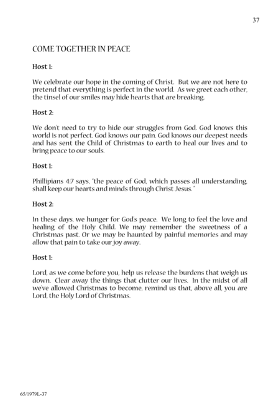 Together for Christmas (Digital Download) 4-Part scores gallery preview page 37