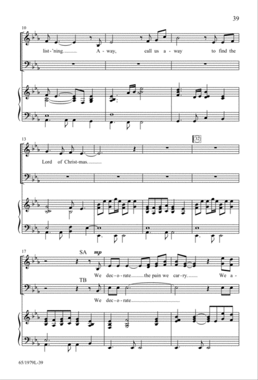Together for Christmas (Digital Download) 4-Part scores gallery preview page 39