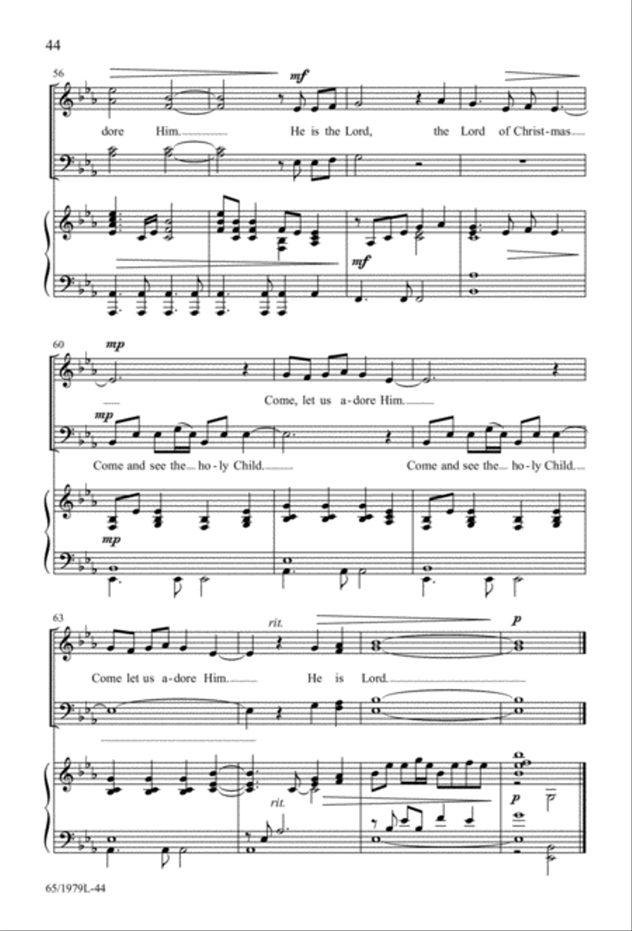 Together for Christmas (Digital Download) 4-Part scores gallery preview page 44