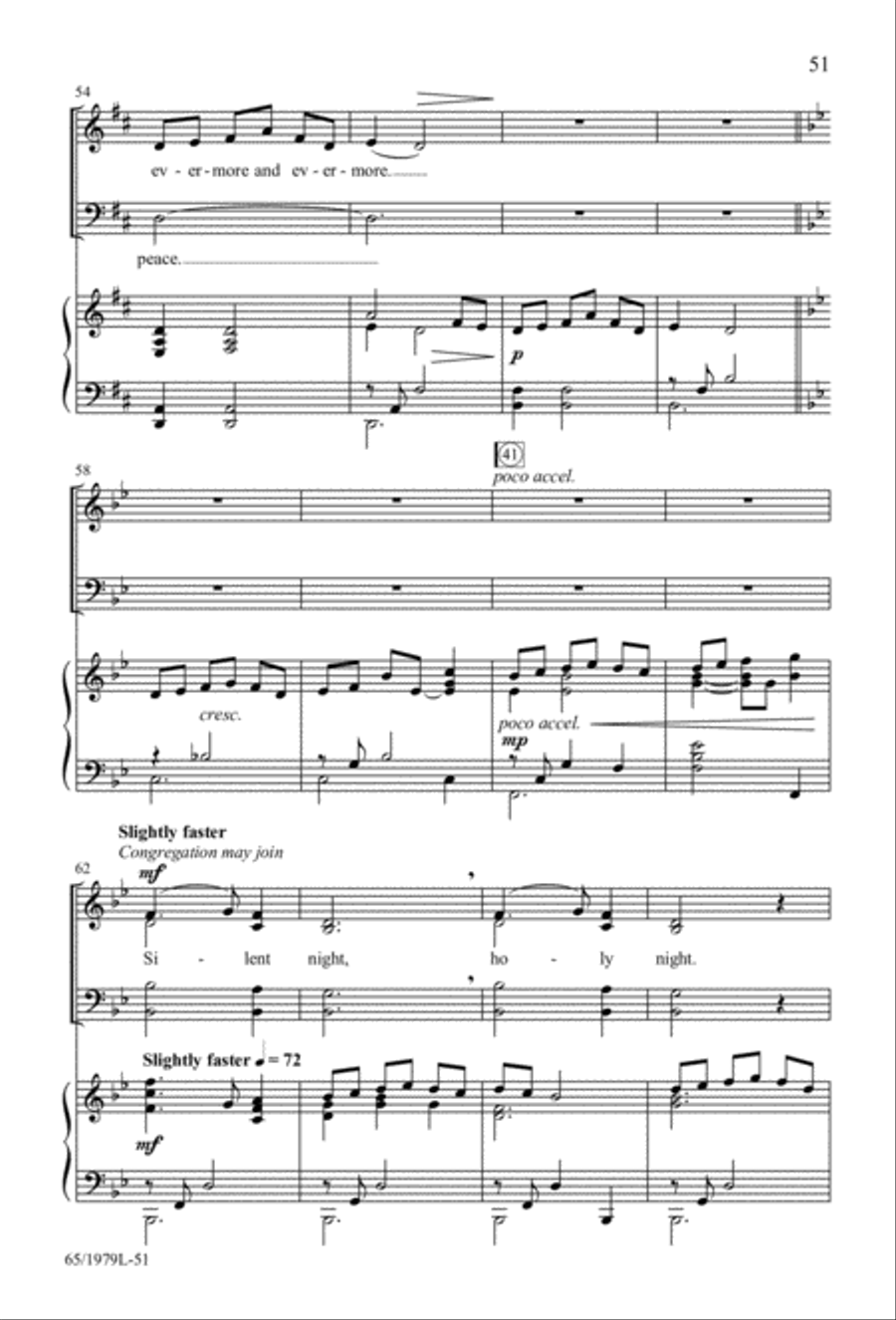 Together for Christmas (Digital Download) 4-Part scores gallery preview page 51