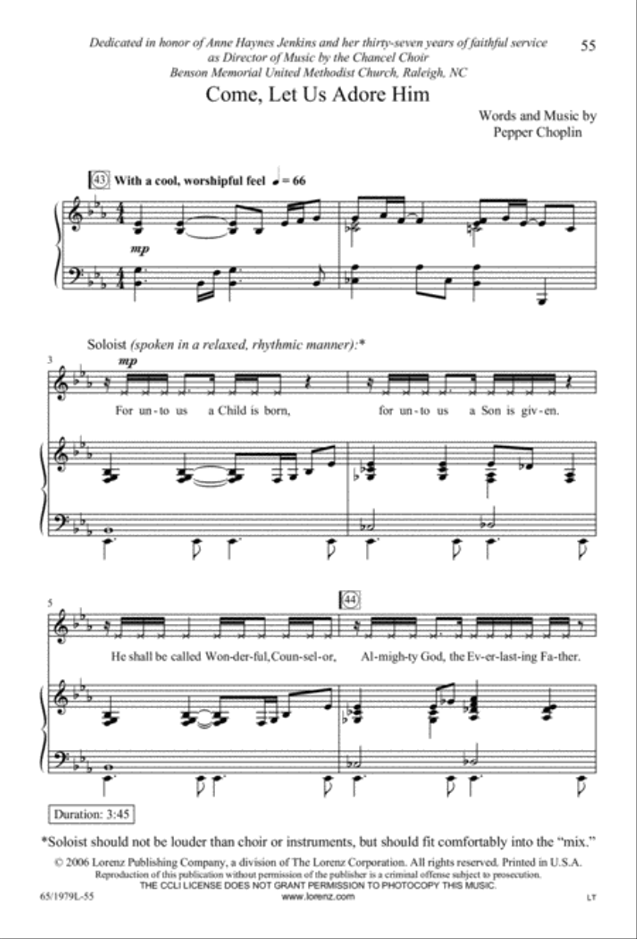 Together for Christmas (Digital Download) 4-Part scores gallery preview page 55