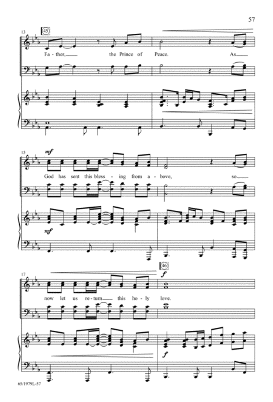 Together for Christmas (Digital Download) 4-Part scores gallery preview page 57
