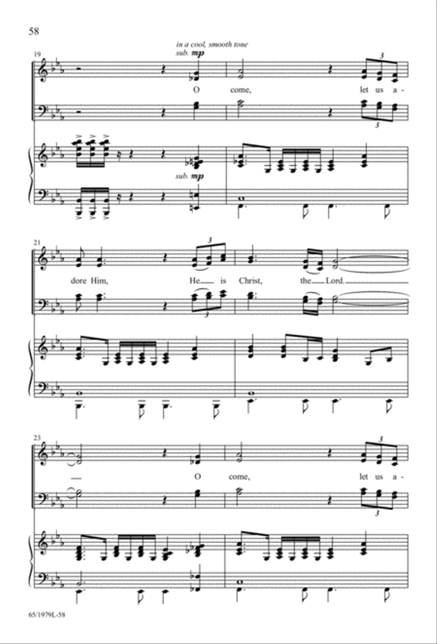 Together for Christmas (Digital Download) 4-Part scores gallery preview page 58