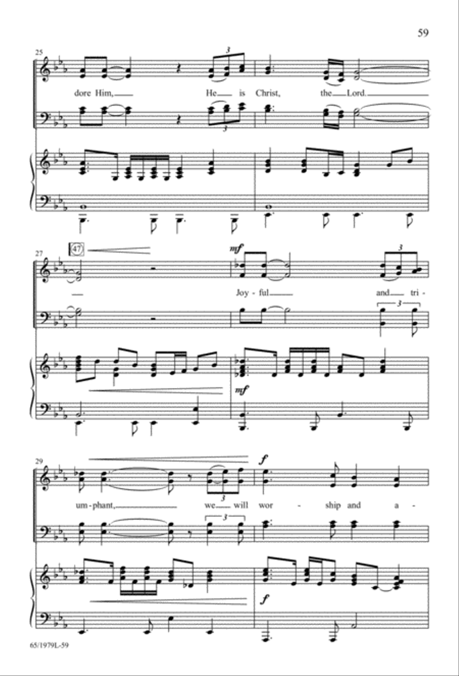 Together for Christmas (Digital Download) 4-Part scores gallery preview page 59