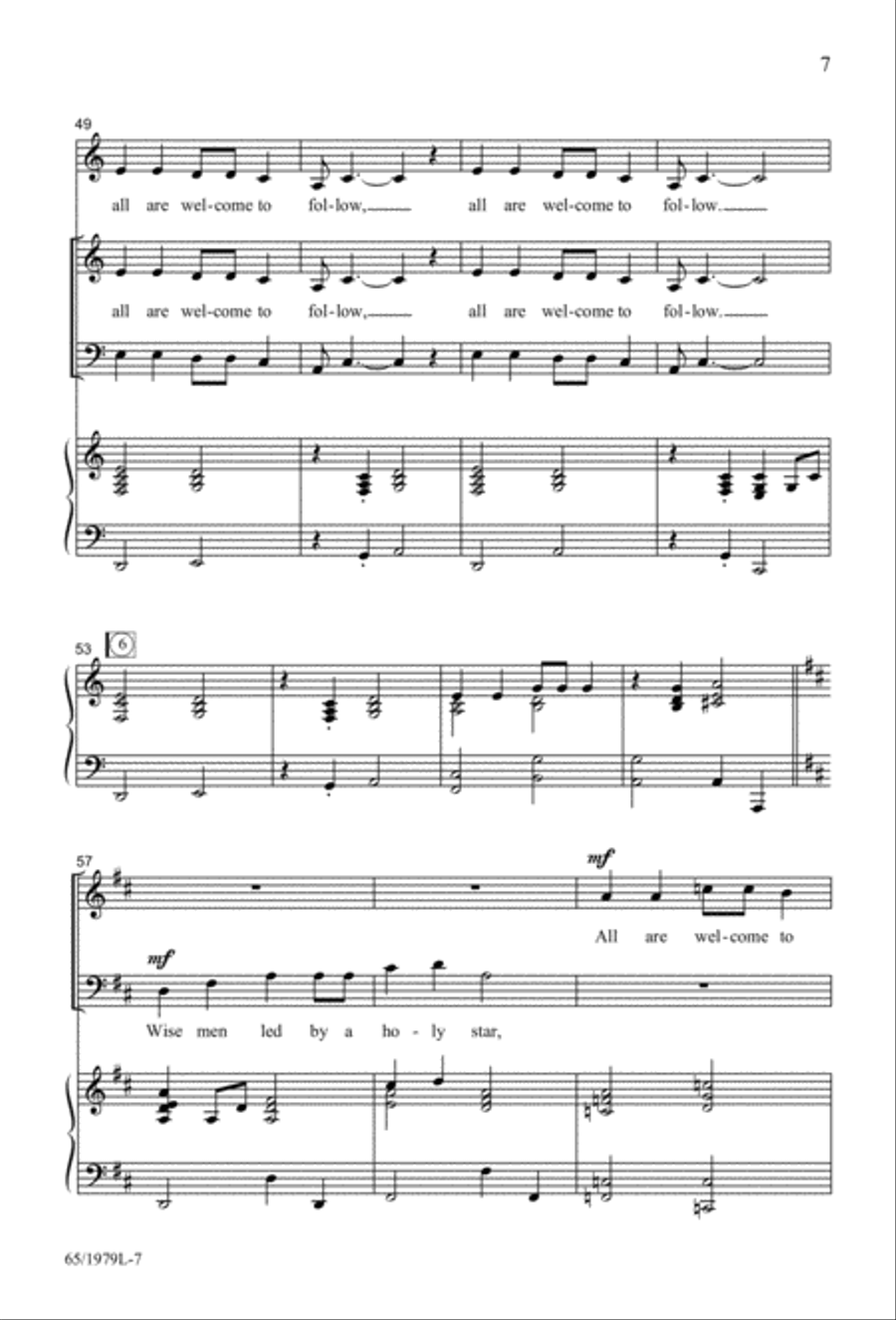 Together for Christmas (Digital Download) 4-Part scores gallery preview page 7