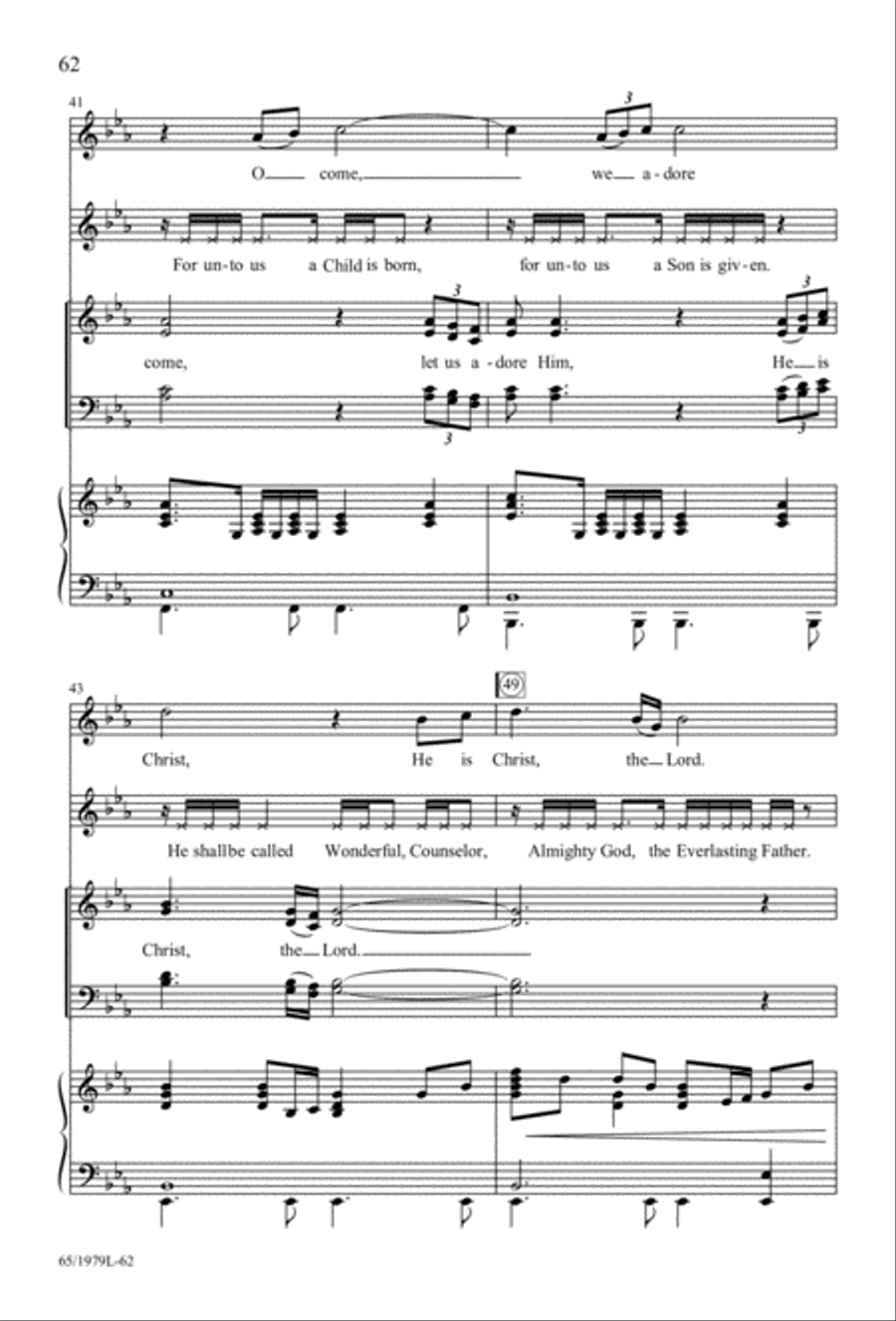 Together for Christmas (Digital Download) 4-Part scores gallery preview page 62