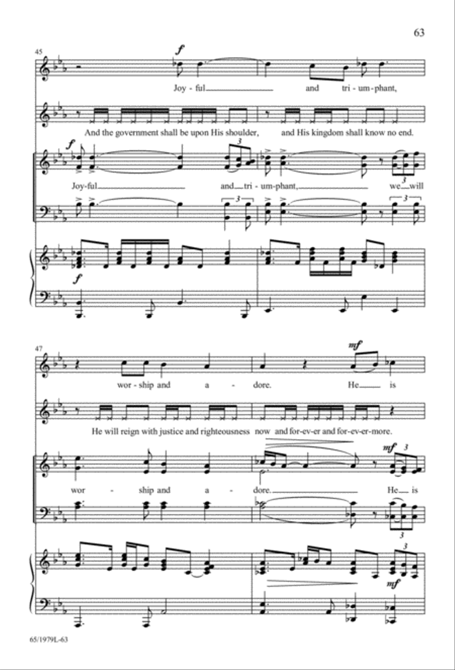 Together for Christmas (Digital Download) 4-Part scores gallery preview page 63