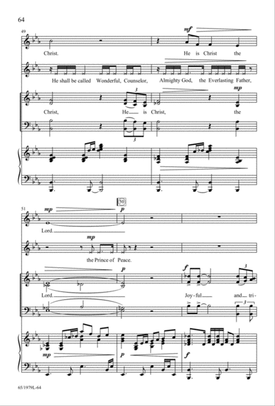 Together for Christmas (Digital Download) 4-Part scores gallery preview page 64