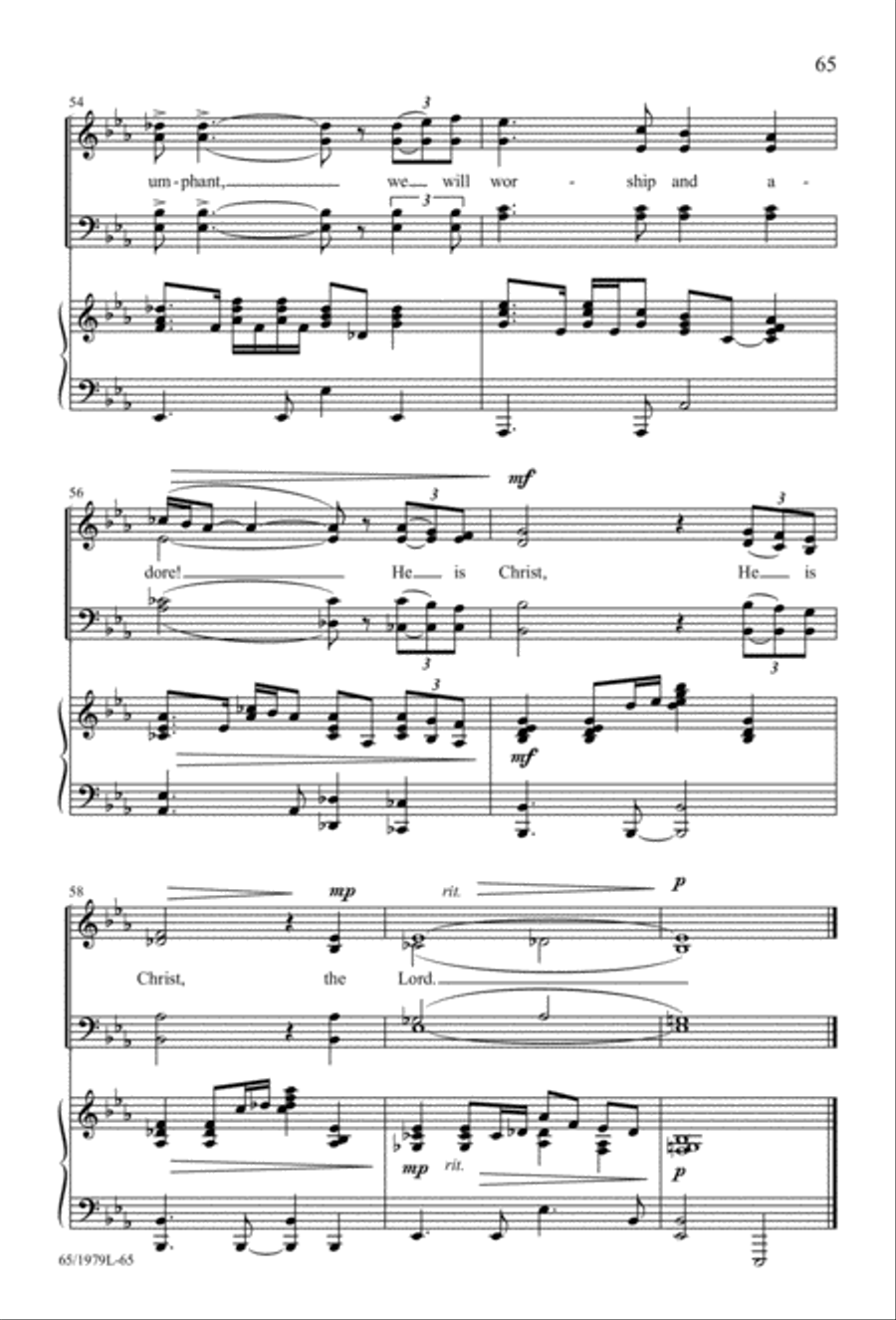 Together for Christmas (Digital Download) 4-Part scores gallery preview page 65