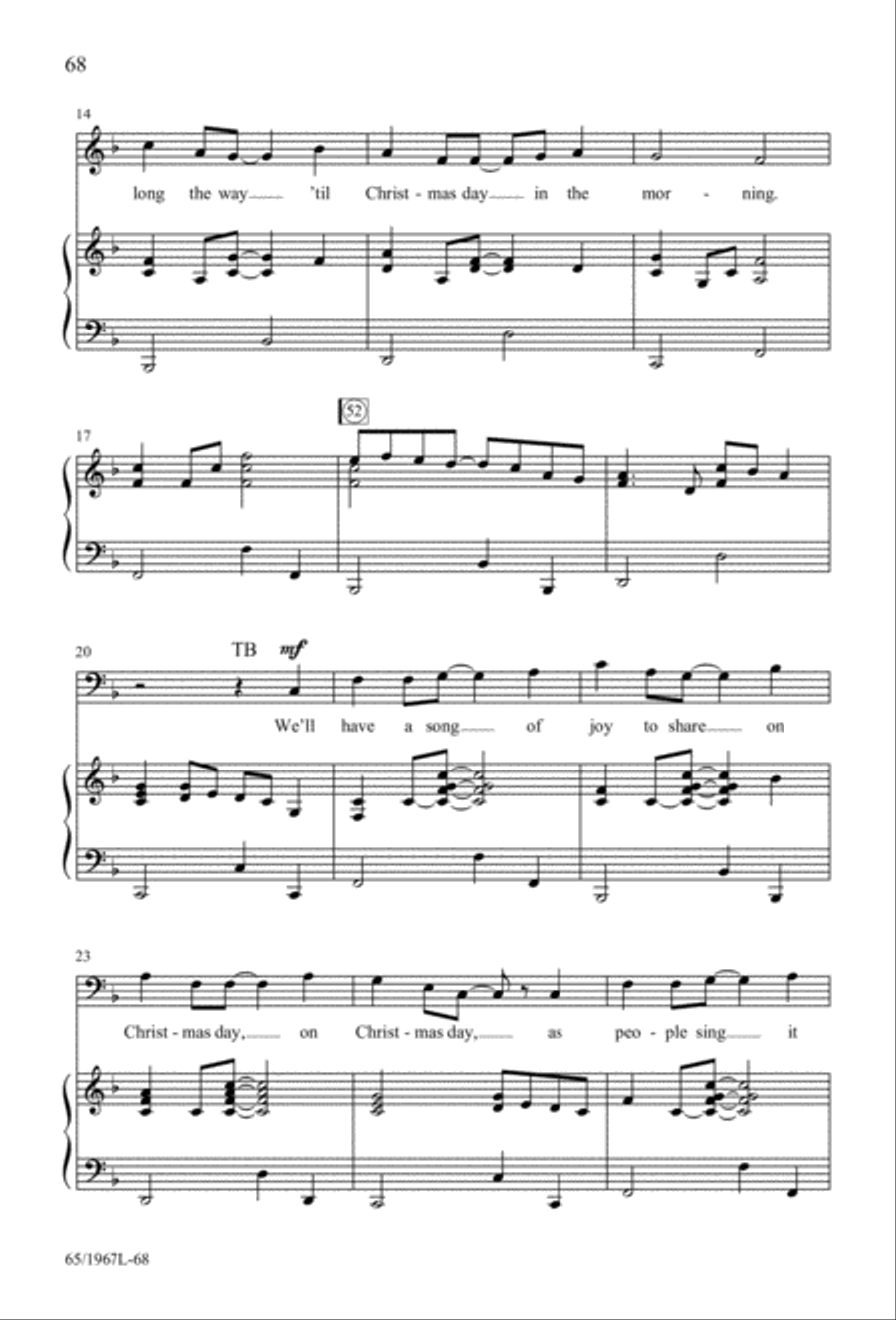 Together for Christmas (Digital Download) 4-Part scores gallery preview page 68