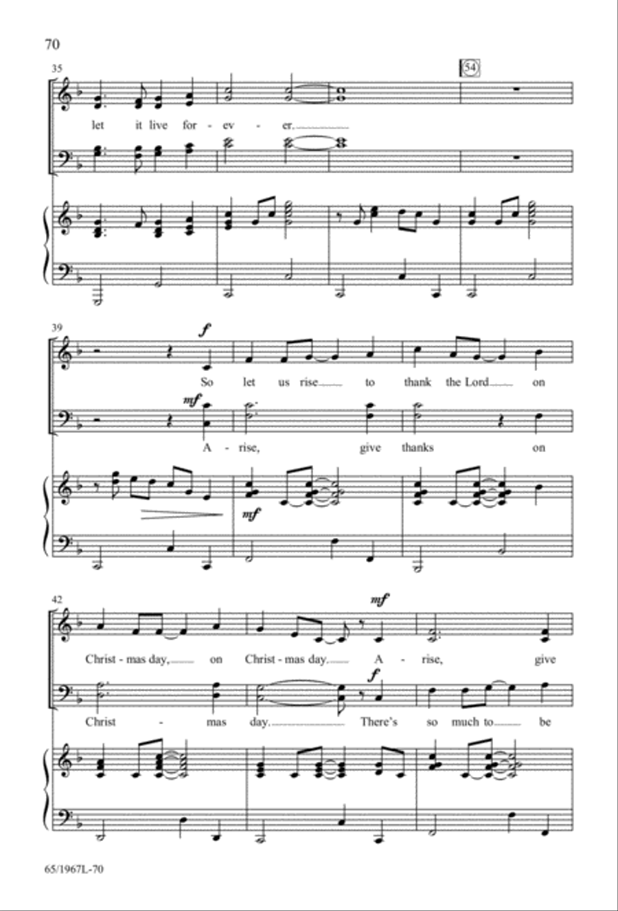 Together for Christmas (Digital Download) 4-Part scores gallery preview page 70