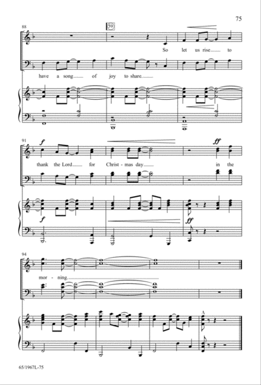 Together for Christmas (Digital Download) 4-Part scores gallery preview page 75
