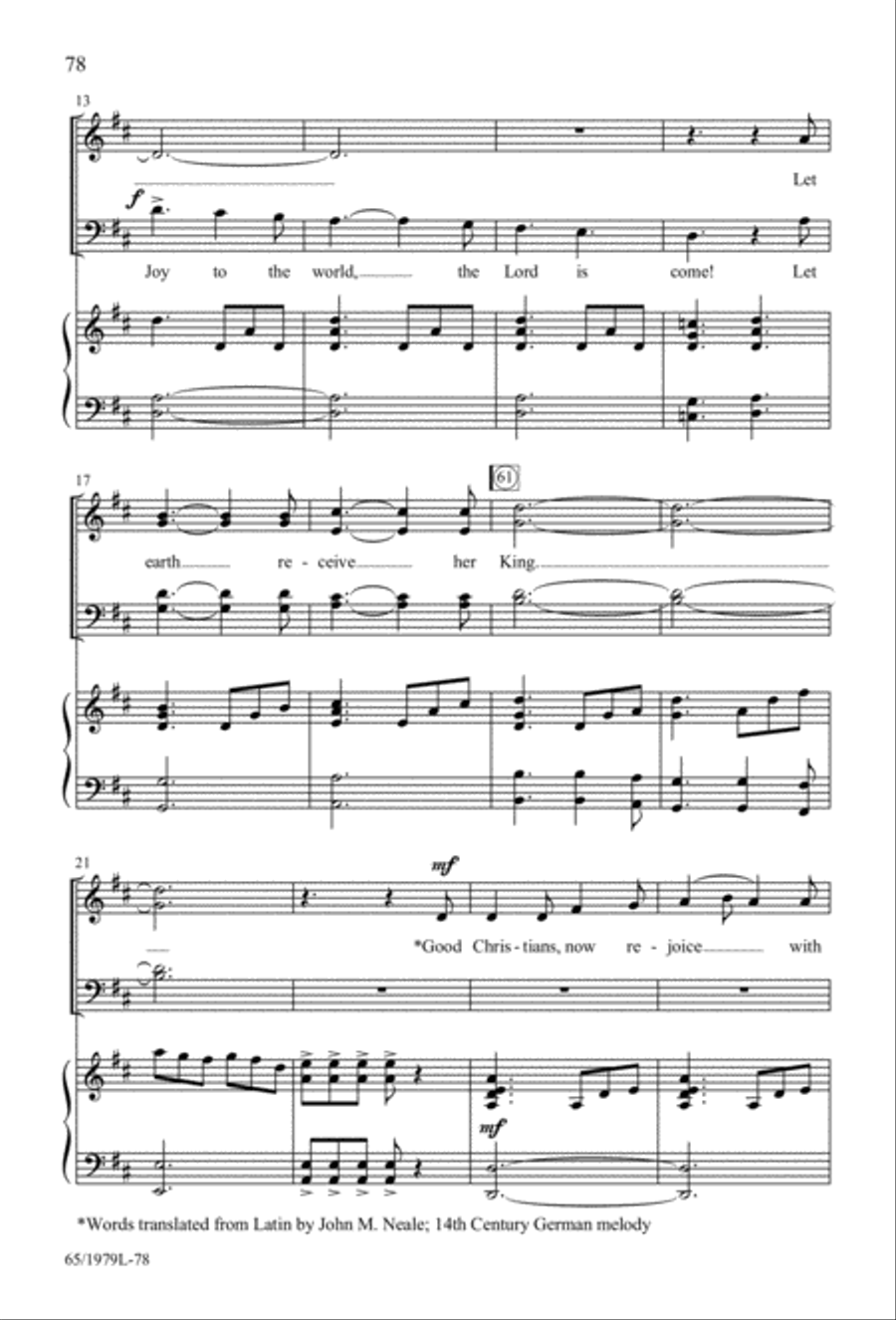 Together for Christmas (Digital Download) 4-Part scores gallery preview page 78