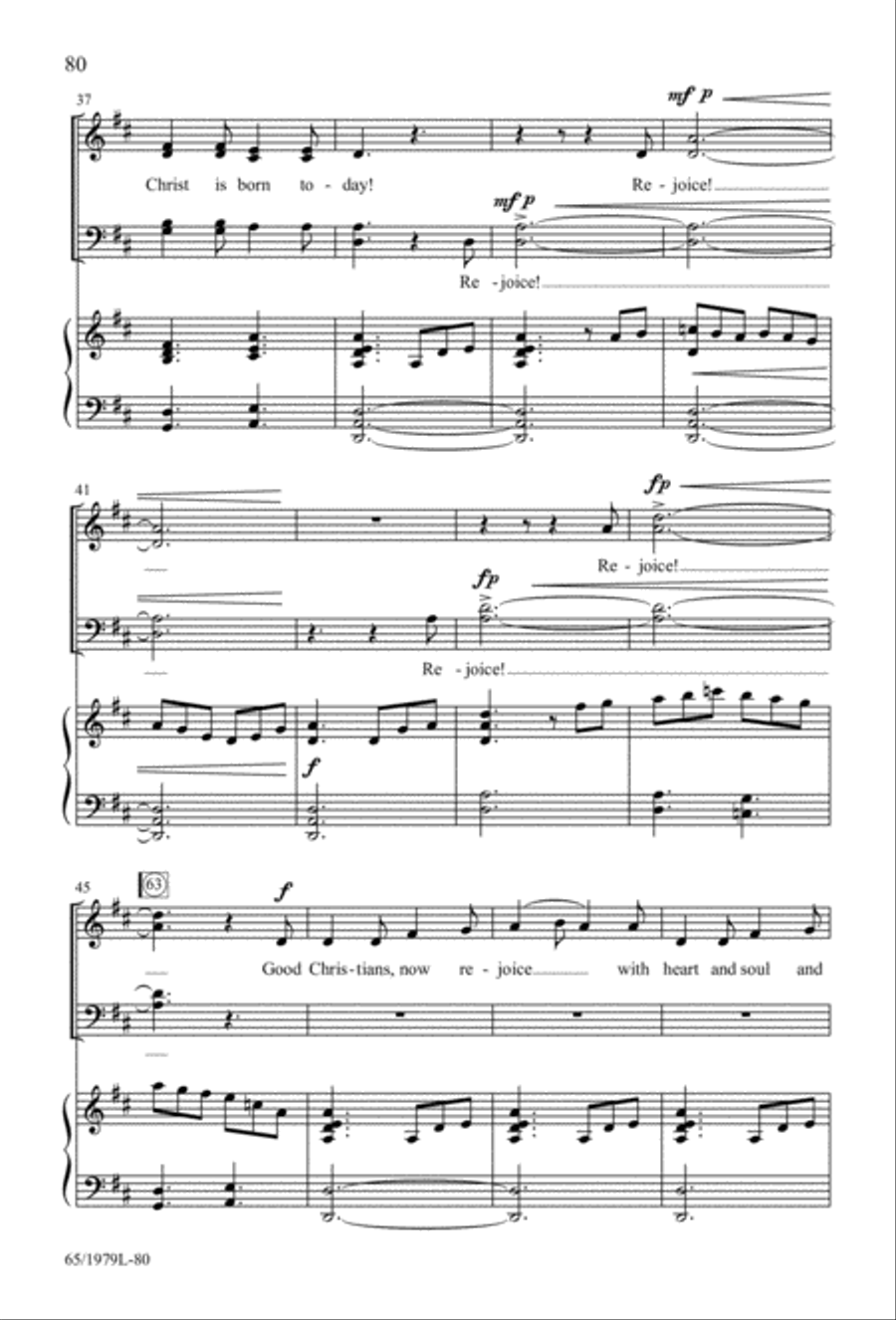 Together for Christmas (Digital Download) 4-Part scores gallery preview page 80