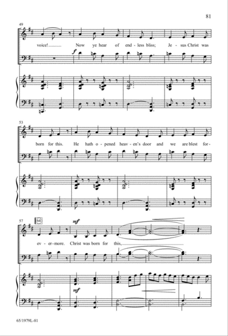 Together for Christmas (Digital Download) 4-Part scores gallery preview page 81