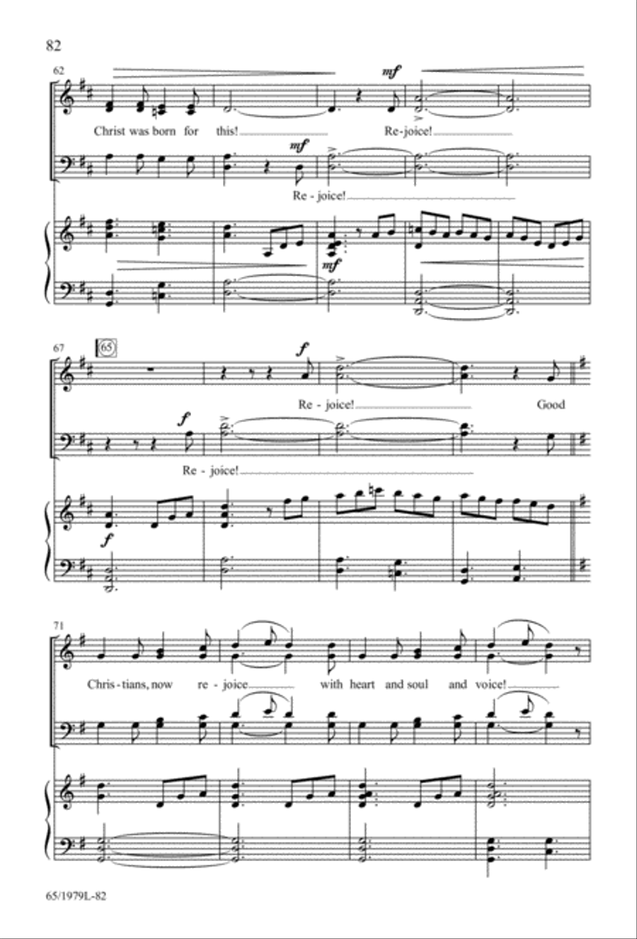 Together for Christmas (Digital Download) 4-Part scores gallery preview page 82