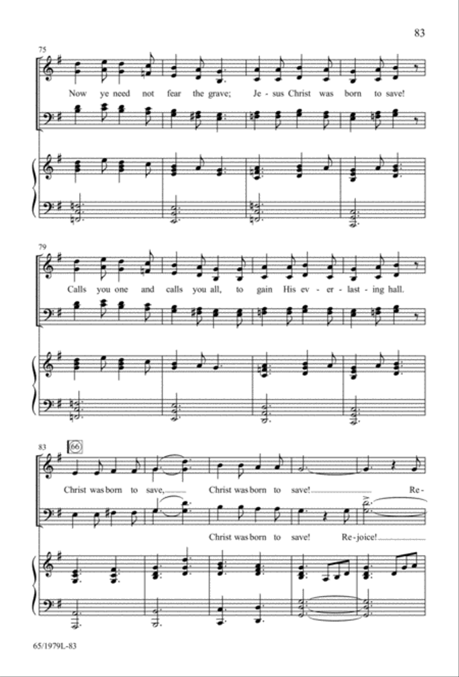 Together for Christmas (Digital Download) 4-Part scores gallery preview page 83
