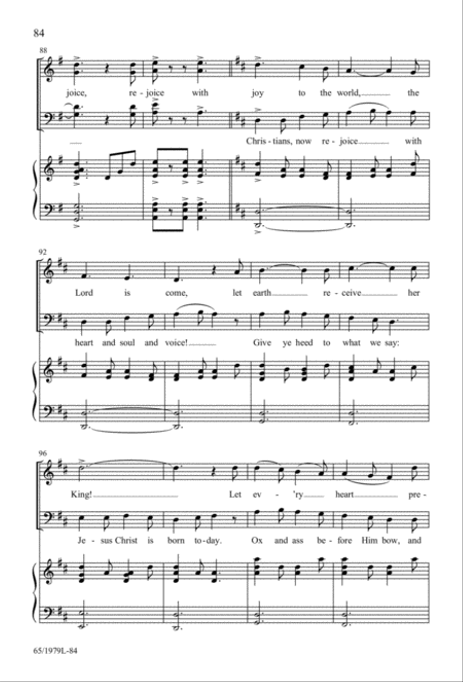 Together for Christmas (Digital Download) 4-Part scores gallery preview page 84