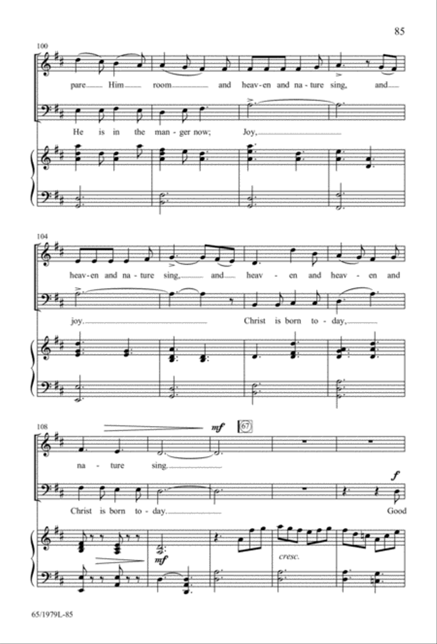 Together for Christmas (Digital Download) 4-Part scores gallery preview page 85