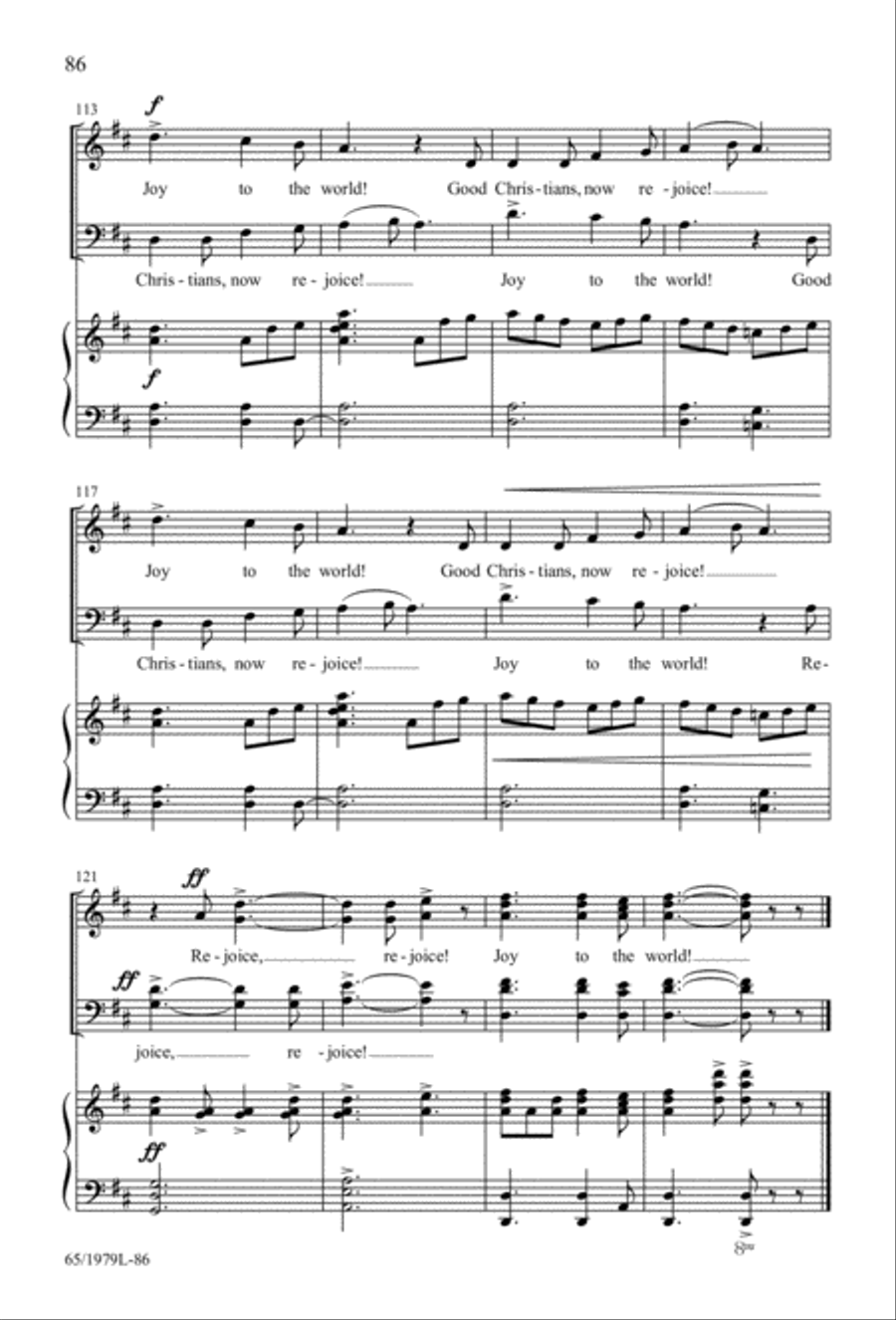 Together for Christmas (Digital Download) 4-Part scores gallery preview page 86