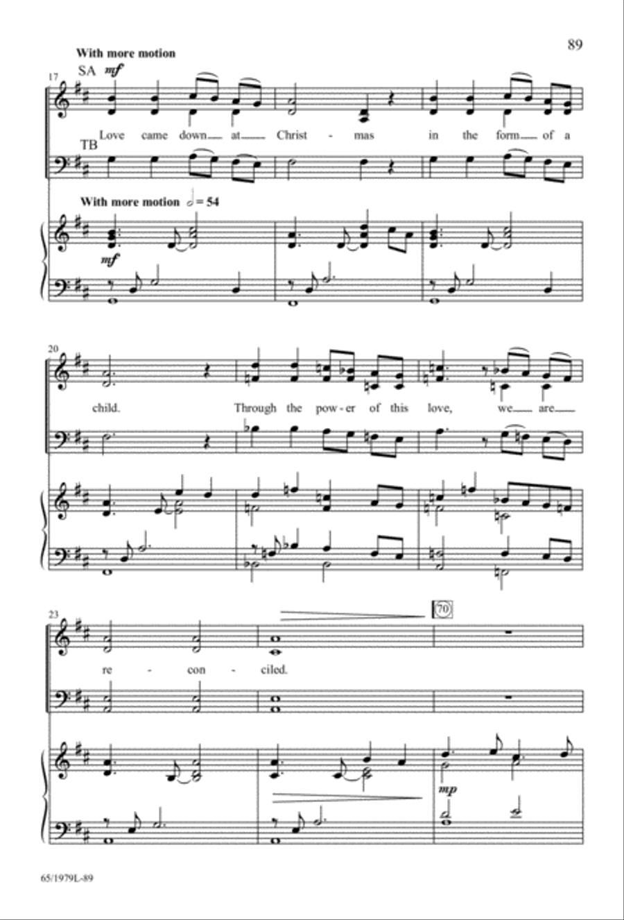 Together for Christmas (Digital Download) 4-Part scores gallery preview page 89