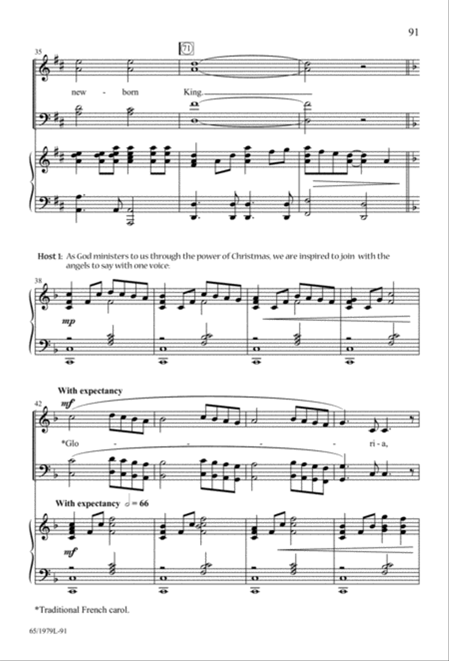 Together for Christmas (Digital Download) 4-Part scores gallery preview page 91