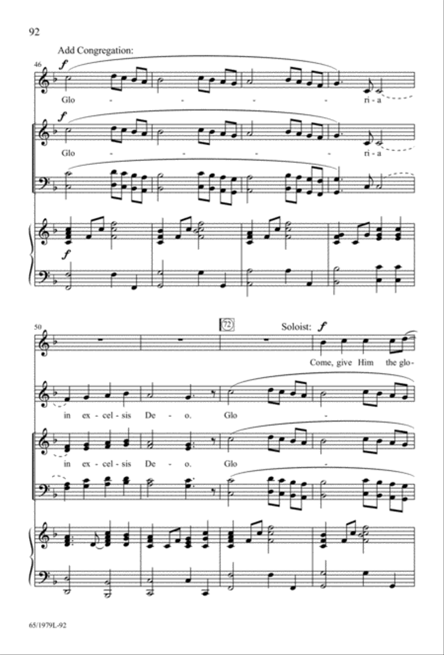 Together for Christmas (Digital Download) 4-Part scores gallery preview page 92