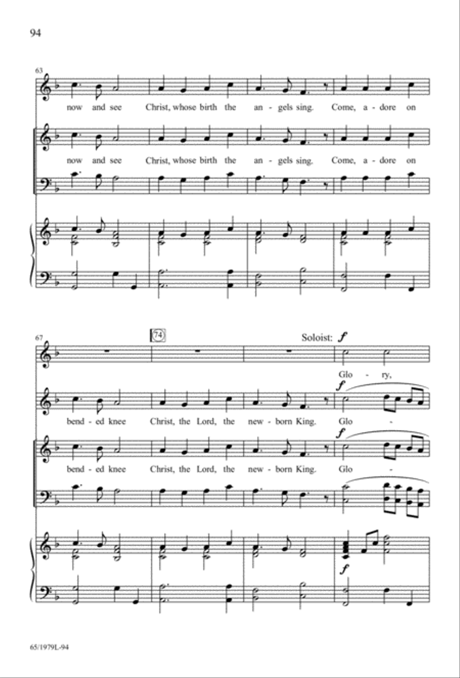 Together for Christmas (Digital Download) 4-Part scores gallery preview page 94