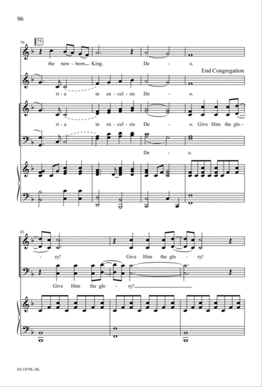 Together for Christmas (Digital Download) 4-Part scores gallery preview page 96