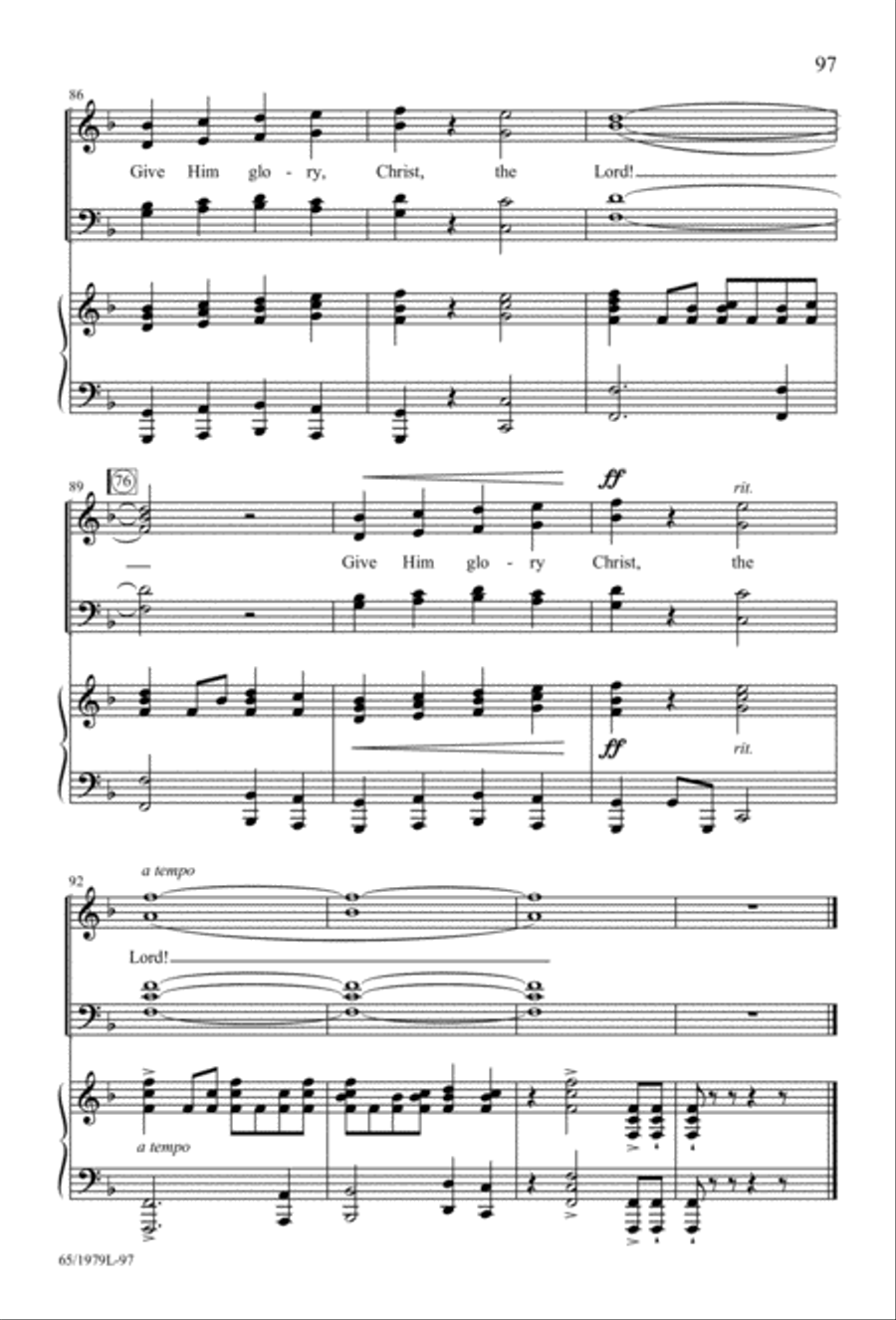 Together for Christmas (Digital Download) 4-Part scores gallery preview page 97