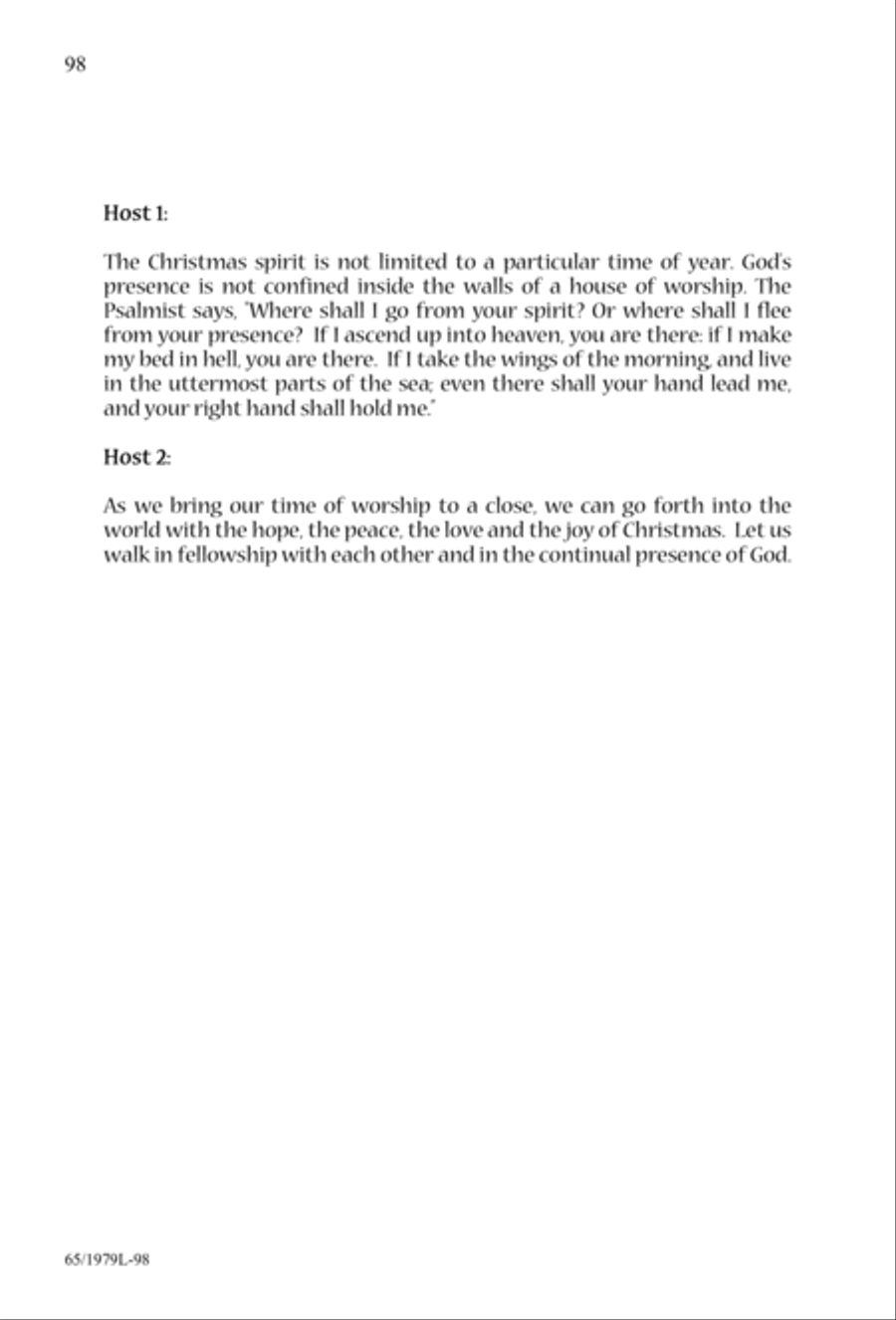 Together for Christmas (Digital Download) 4-Part scores gallery preview page 98