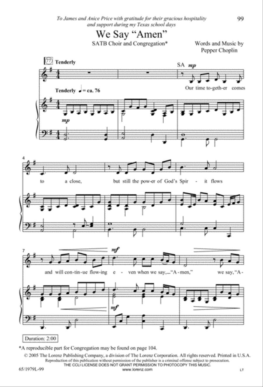 Together for Christmas (Digital Download) 4-Part scores gallery preview page 99