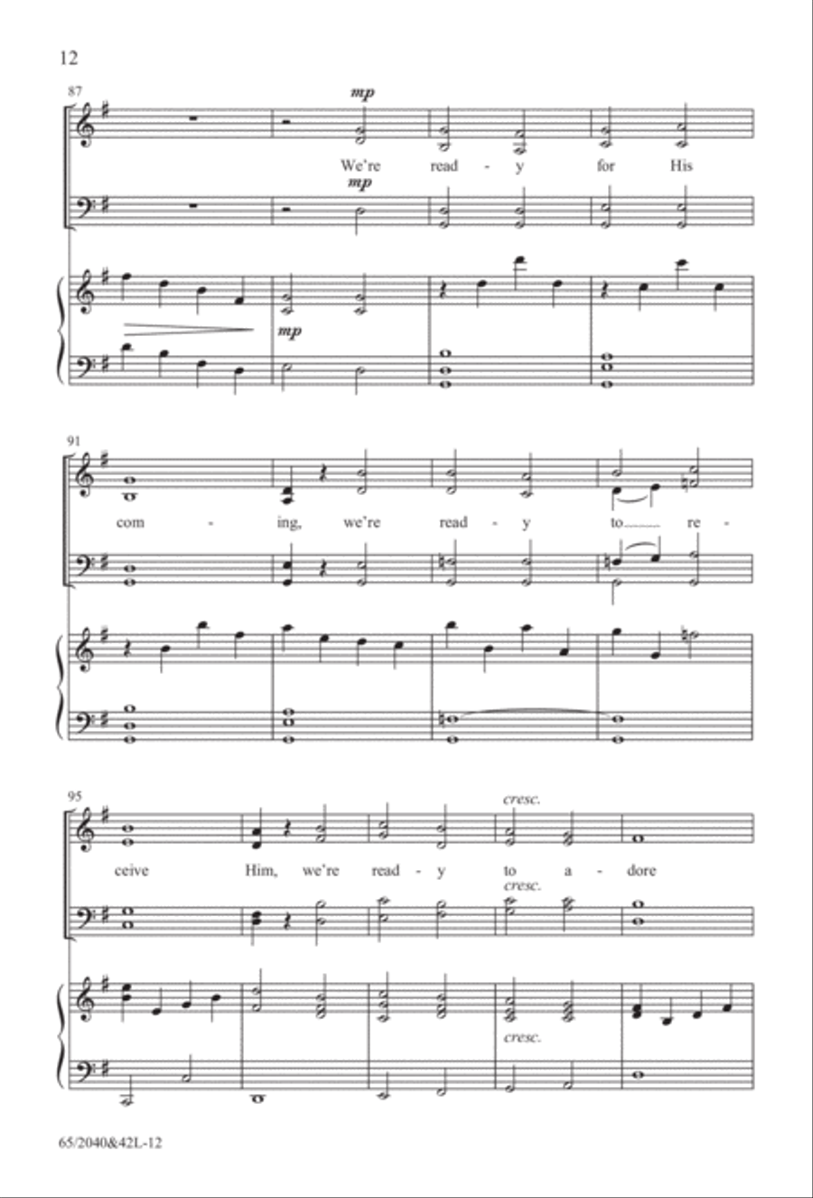 Heaven's Child (Digital Download) 4-Part scores gallery preview page 12