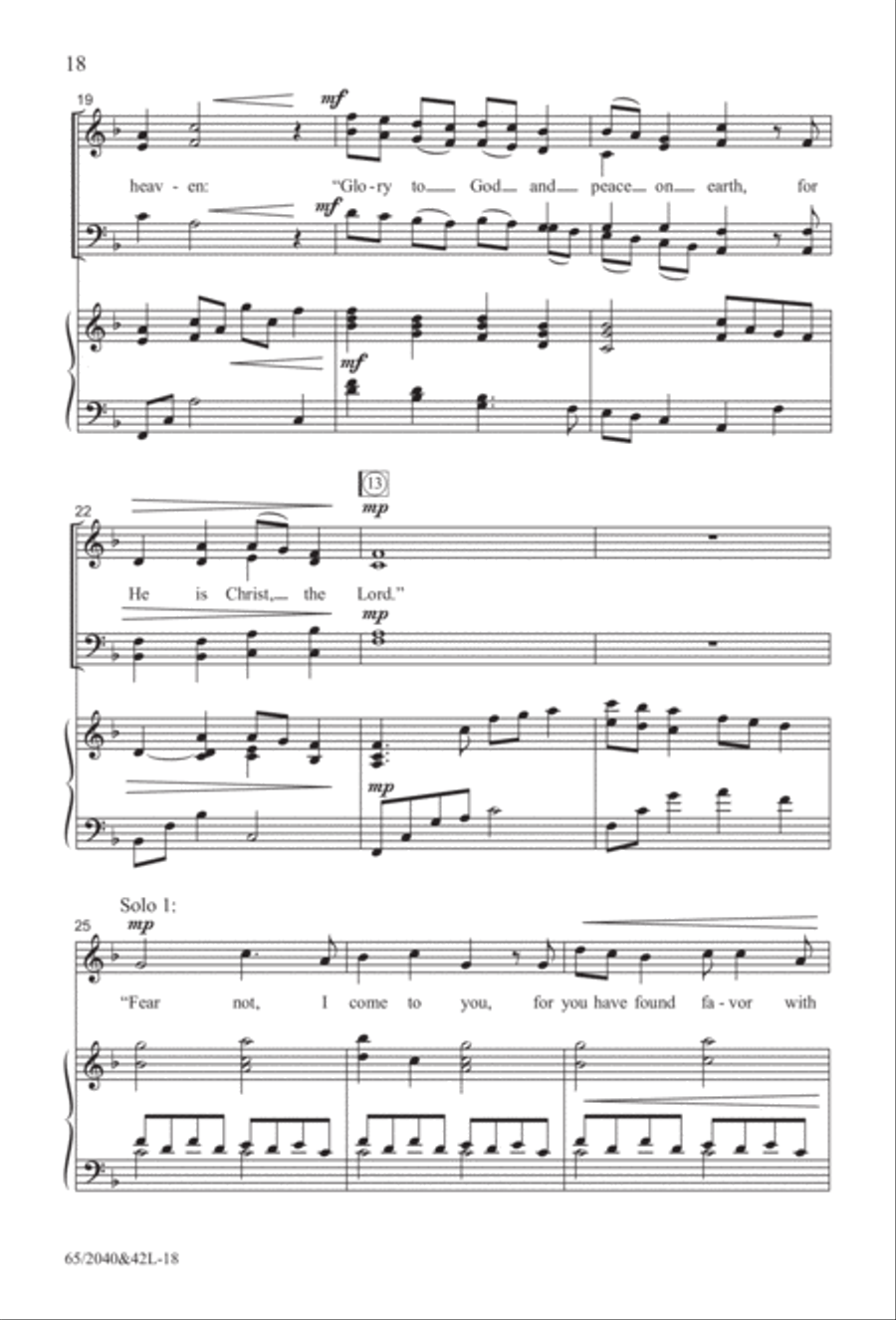 Heaven's Child (Digital Download) 4-Part scores gallery preview page 18