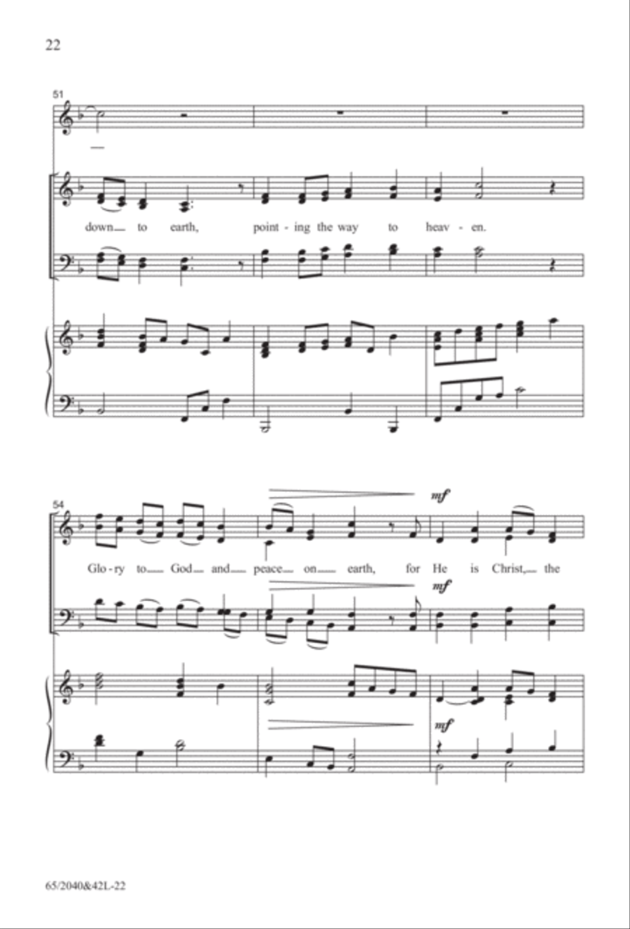 Heaven's Child (Digital Download) 4-Part scores gallery preview page 22