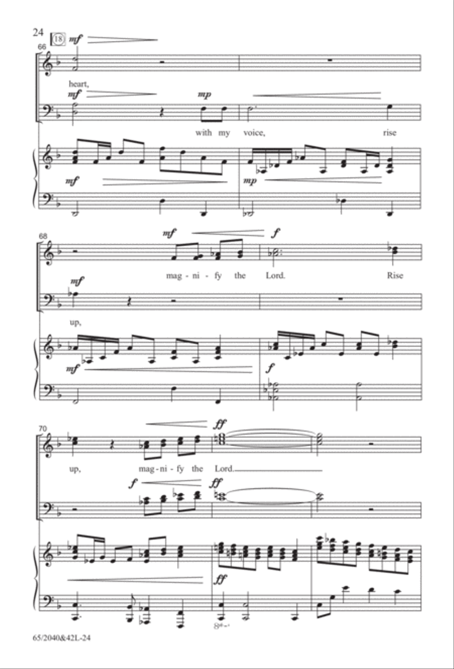 Heaven's Child (Digital Download) 4-Part scores gallery preview page 24