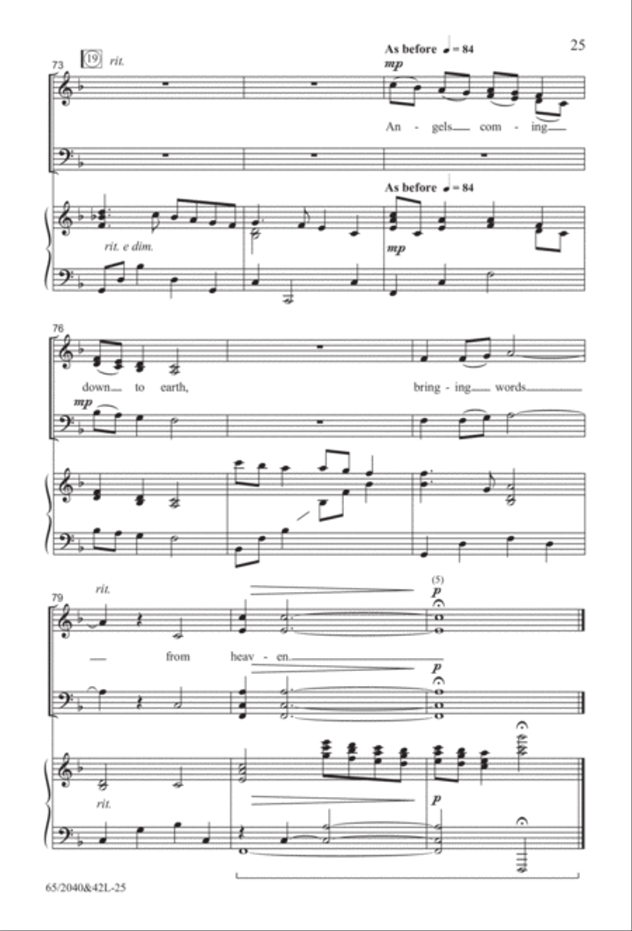 Heaven's Child (Digital Download) 4-Part scores gallery preview page 25