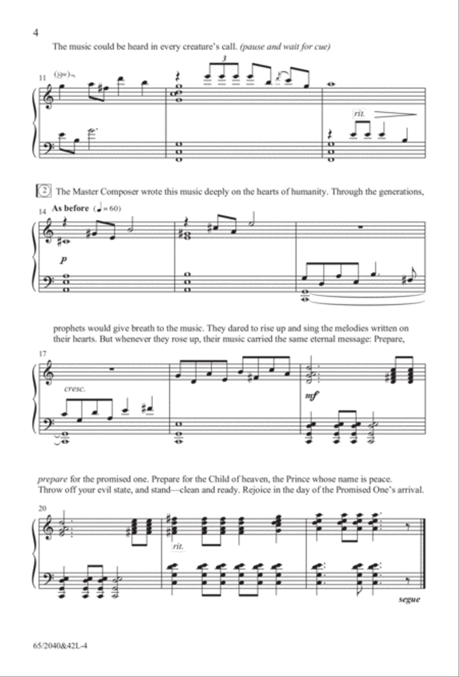 Heaven's Child (Digital Download) 4-Part scores gallery preview page 4