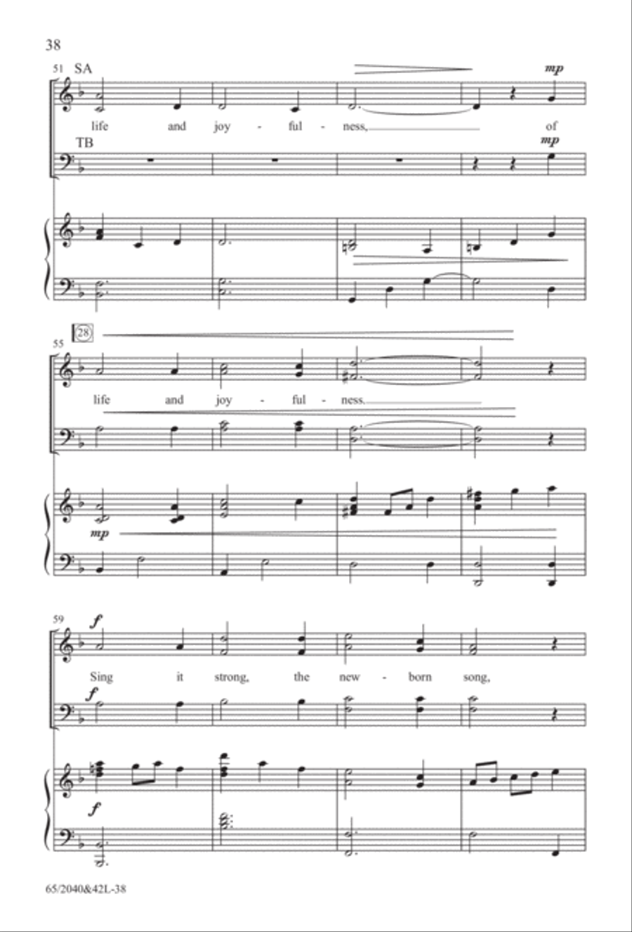 Heaven's Child (Digital Download) 4-Part scores gallery preview page 38