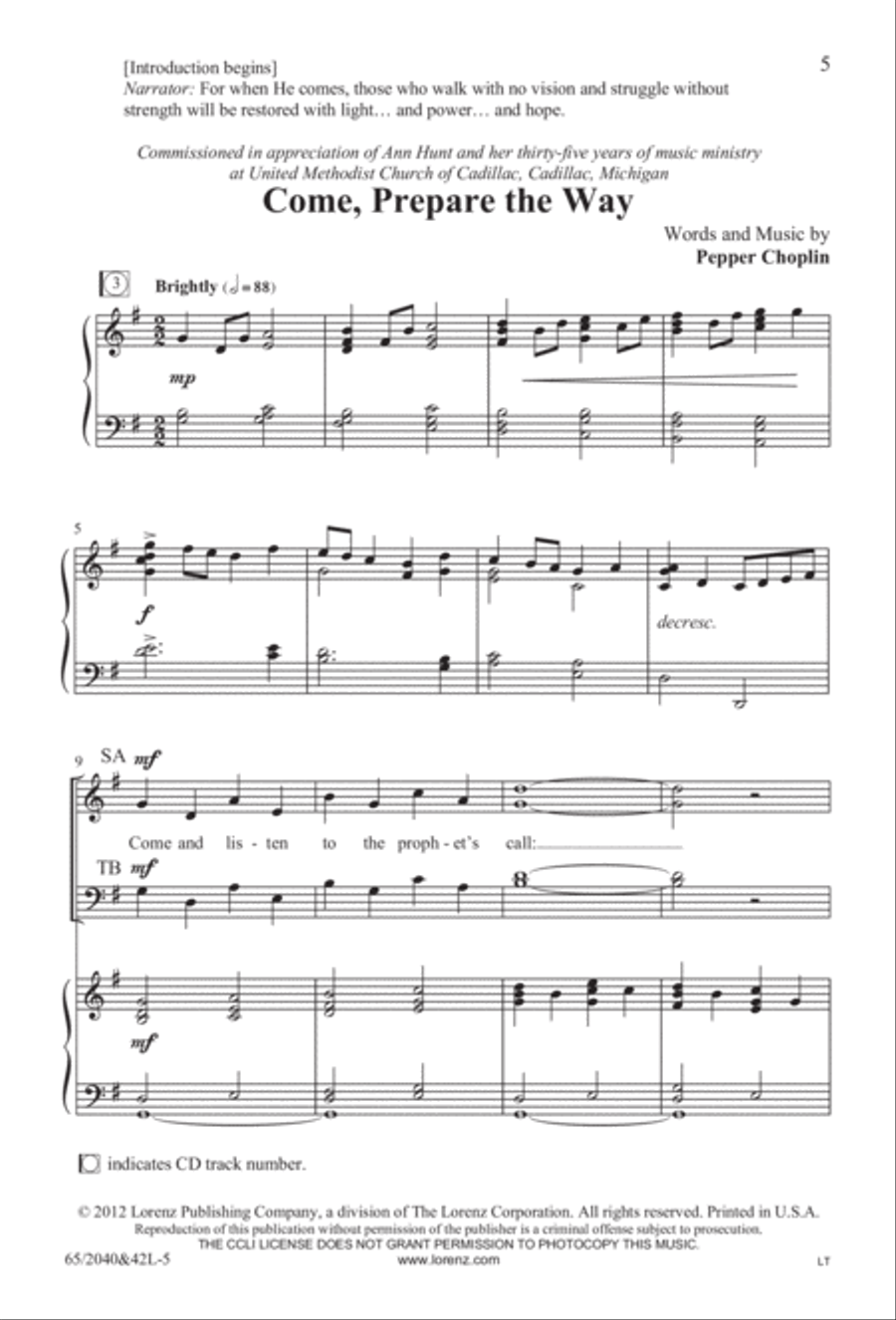 Heaven's Child (Digital Download) 4-Part scores gallery preview page 5