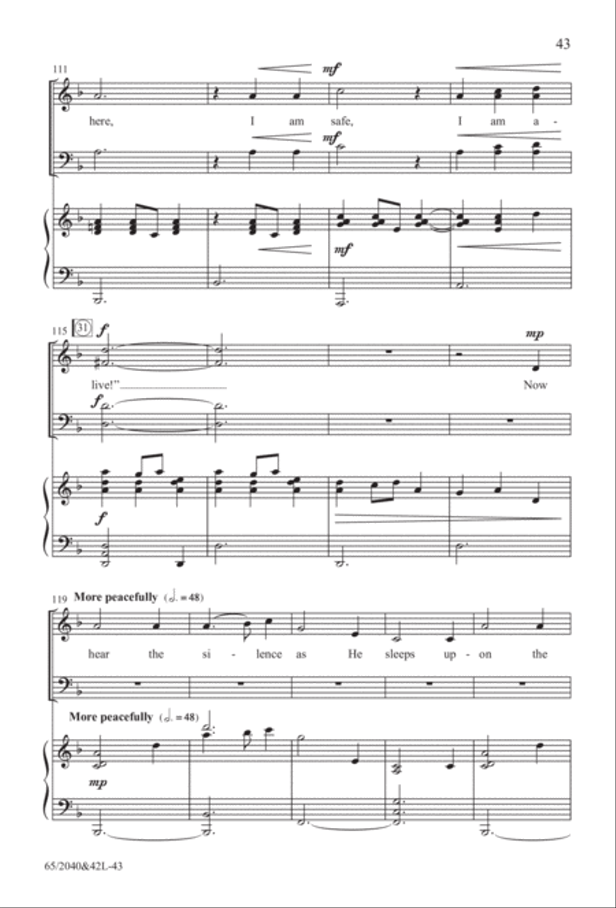 Heaven's Child (Digital Download) 4-Part scores gallery preview page 43