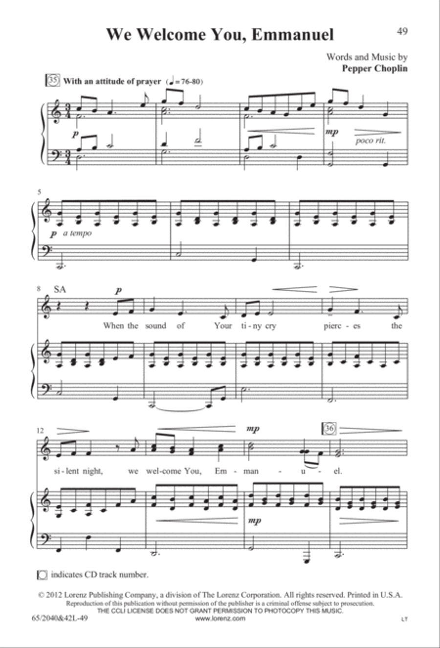 Heaven's Child (Digital Download) 4-Part scores gallery preview page 49