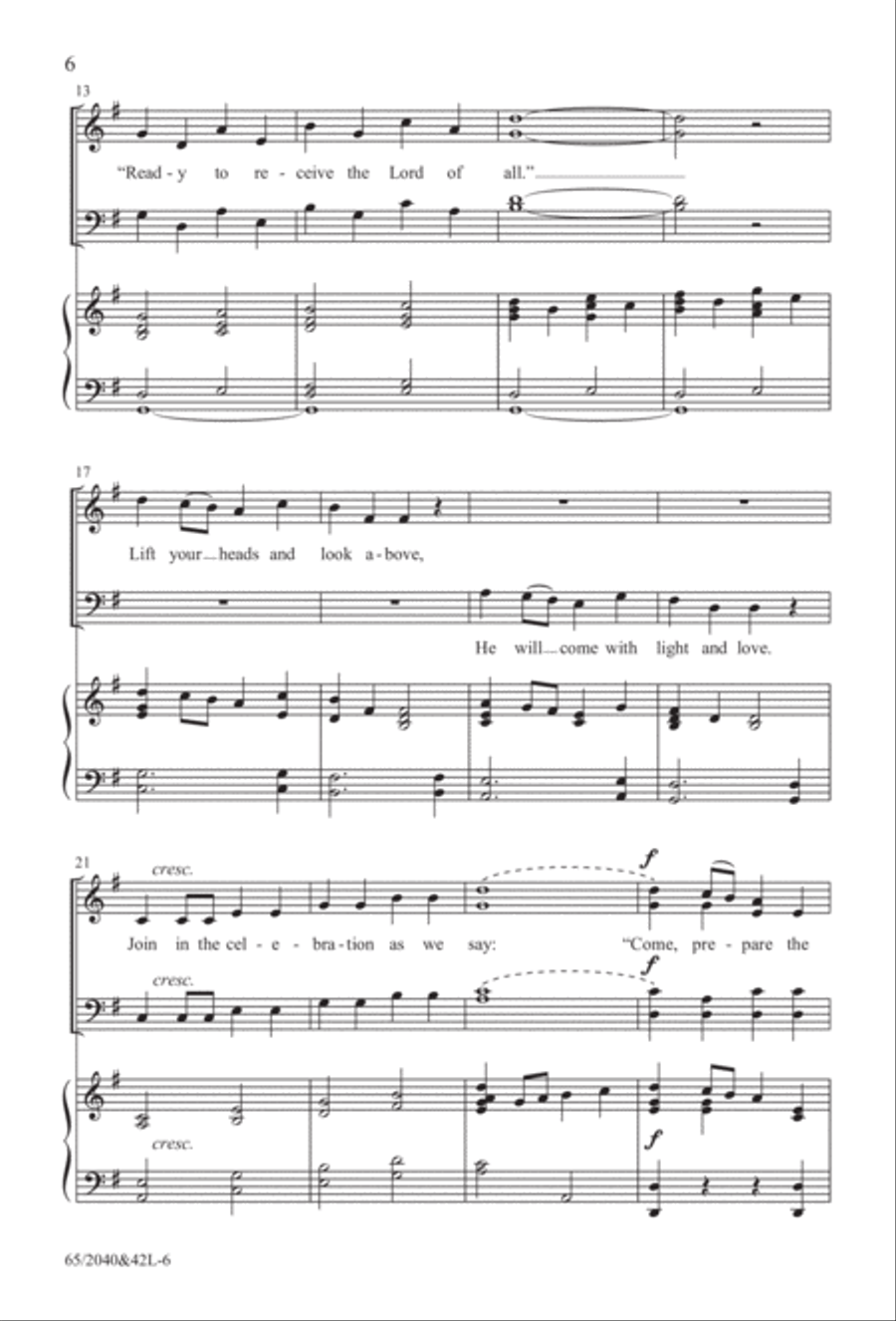 Heaven's Child (Digital Download) 4-Part scores gallery preview page 6