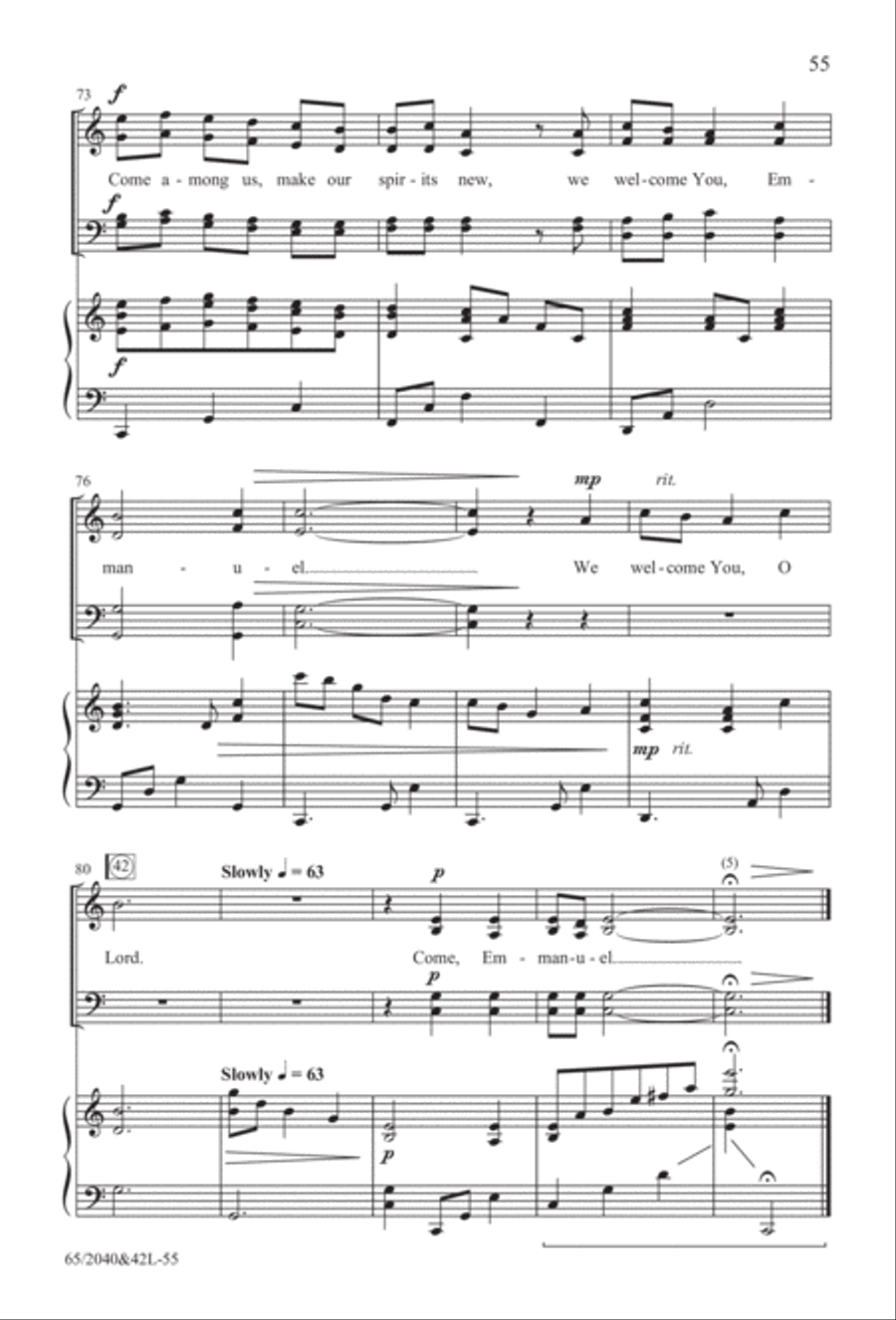 Heaven's Child (Digital Download) 4-Part scores gallery preview page 55