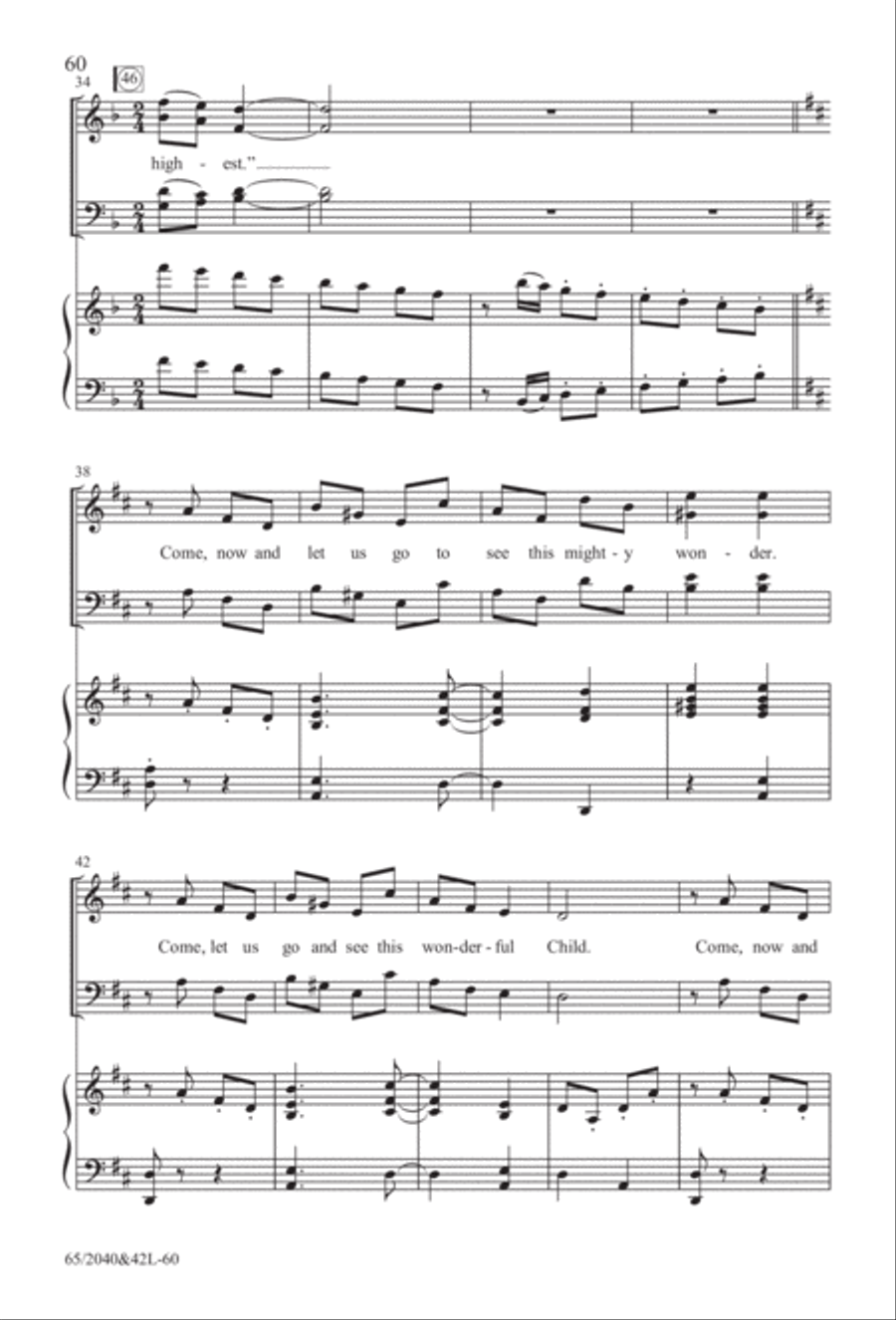 Heaven's Child (Digital Download) 4-Part scores gallery preview page 60