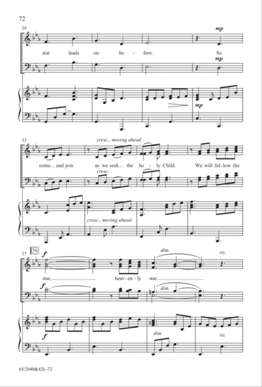 Heaven's Child (Digital Download) 4-Part scores gallery preview page 72