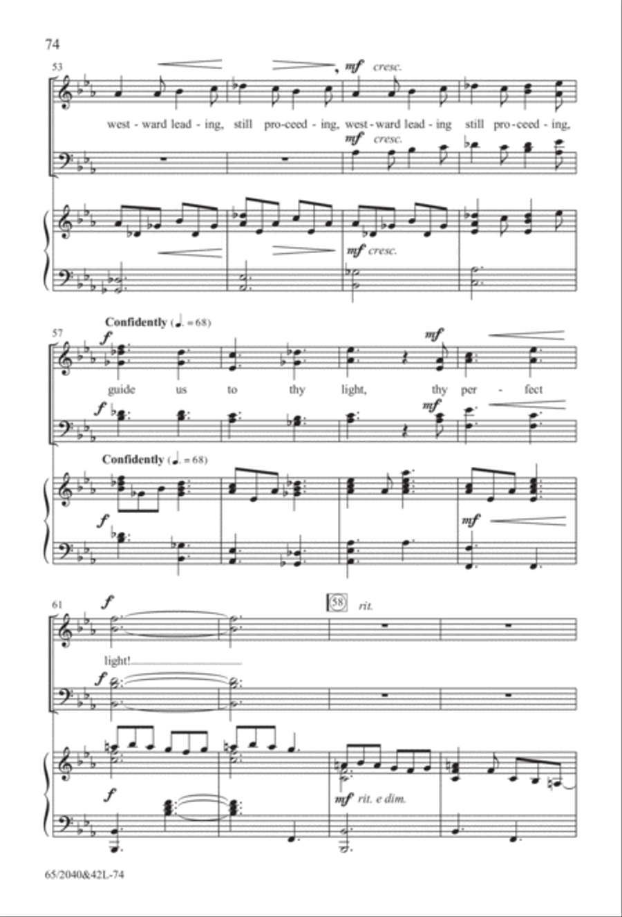 Heaven's Child (Digital Download) 4-Part scores gallery preview page 74
