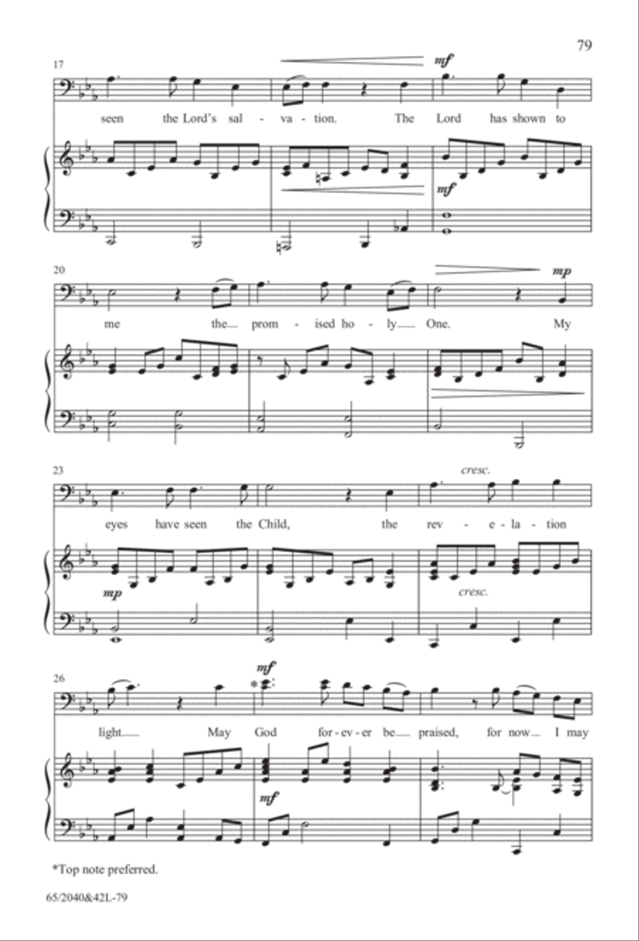 Heaven's Child (Digital Download) 4-Part scores gallery preview page 79