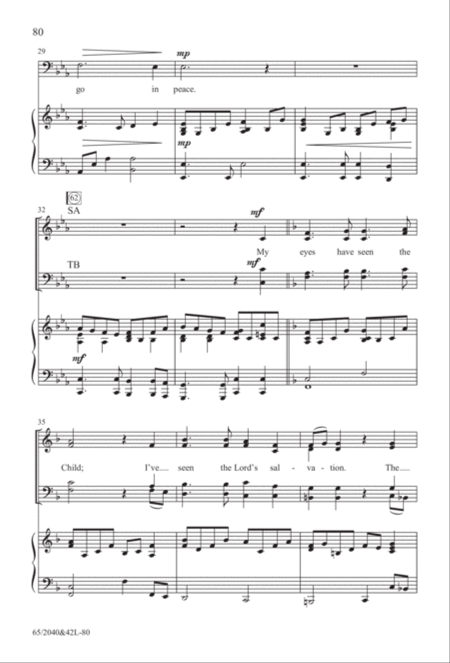 Heaven's Child (Digital Download) 4-Part scores gallery preview page 80